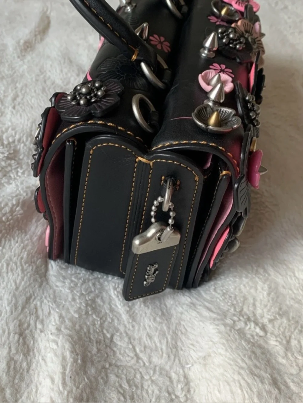 RARE Coach 1941 Double Dinky Tea Rose Purse